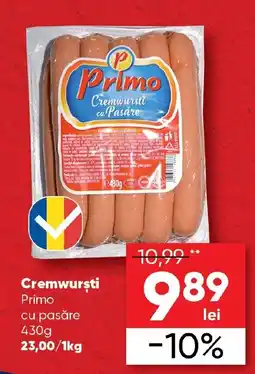 PROFI Cremwursti Primo cu pasăre Ofertă