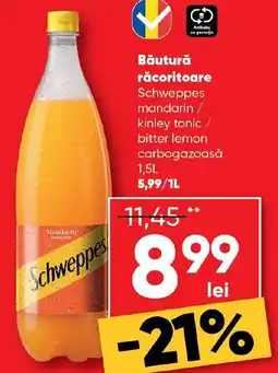 PROFI Băutură răcoritoare Schweppes mandarin / kinley tonic / bitter lemon carbogazoasă Ofertă
