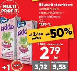 PROFI Băutură răcoritoare Santal Kiddo căpşune&mere / piersicǎ&mere Ofertă