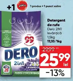 PROFI Detergent de rufe Dero 2IN1 levǎnțică Ofertă