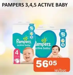 Unicarm Pampers 3,4,5 active baby Ofertă