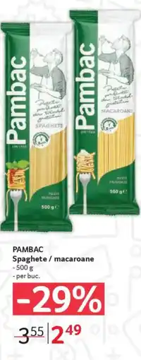 Selgros PAMBAC Spaghete / macaroane Ofertă
