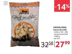 Selgros GROENLANDA Carne de midii Ofertă
