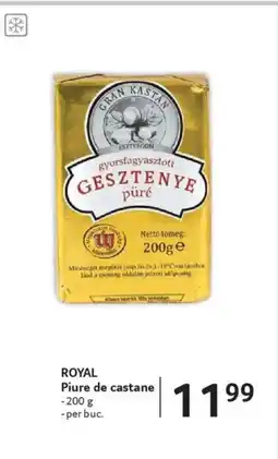 Selgros ROYAL Piure de castane Ofertă