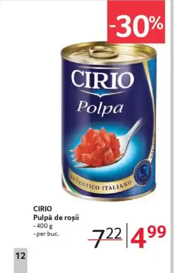 Selgros CIRIO Pulpă de roșii Ofertă