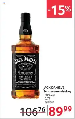 Selgros JACK DANIEL'S Tennessee whiskey Ofertă