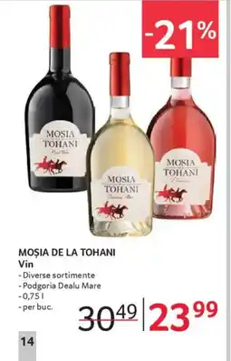 Selgros MOȘIA DE LA TOHANI Vin Ofertă