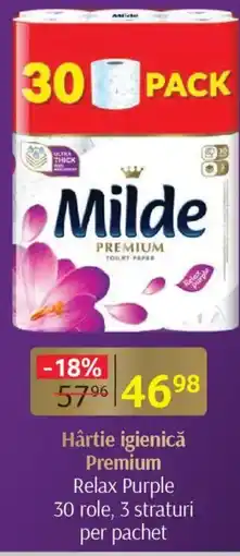 Selgros Milde Hârtie igienică Premium Ofertă