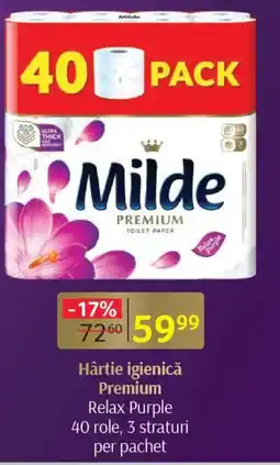 Selgros Milde Hârtie igienică Premium Ofertă