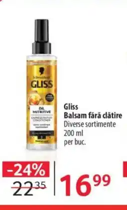 Selgros Gliss Balsam fără clătire Ofertă