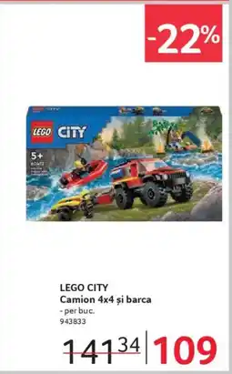 Selgros LEGO CITY Camion 4x4 și barca Ofertă