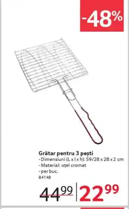 Selgros Grătar pentru 3 peşti Ofertă