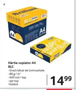 Selgros Hârtie copiator A4 BLC Ofertă