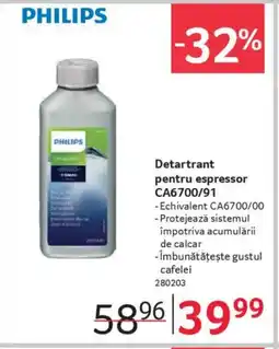 Selgros PHILIPS Detartrant pentru espressor CA6700/91 Ofertă