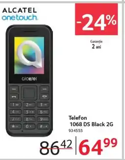 Selgros ALCATEL Telefon 1068 DS Black 2G Ofertă