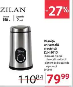 Selgros ZILAN Râșniță universală electrică ZLN 8013 Ofertă