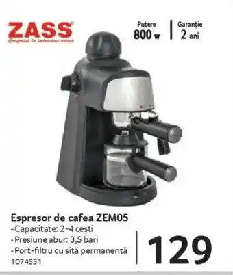 Selgros Espresor de cafea ZEM05 Ofertă