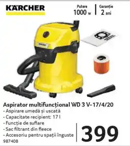 Selgros KARCHER Aspirator multifuncțional WD 3 V-17/4/20 Ofertă