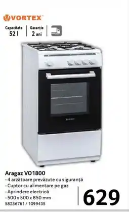 Selgros VORTEX® Aragaz VO1800 Ofertă