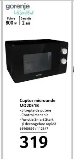 Selgros Cuptor microunde MO20E1B Ofertă