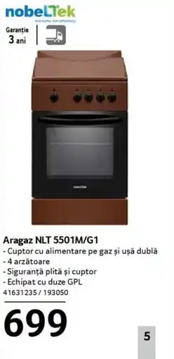 Selgros Aragaz NLT 5501M/G1 Ofertă