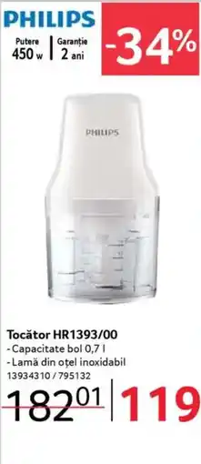 Selgros PHILIPS Tocător HR1393/00 Ofertă
