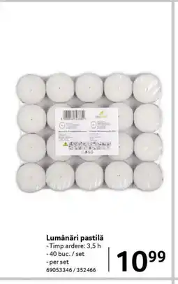 Selgros Lumânări pastilǎ Ofertă