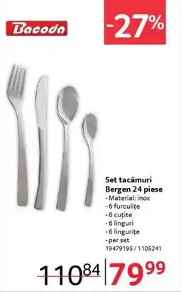Selgros Set tacâmuri Bergen Ofertă