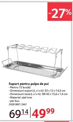 Selgros Suport pentru pulpe de pui Ofertă