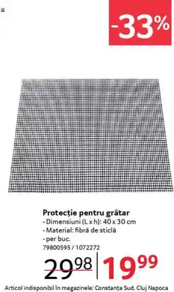 Selgros Protecție pentru grătar Ofertă