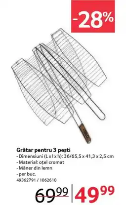 Selgros Grătar pentru 3 peşti Ofertă