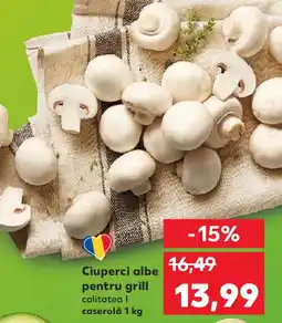 Kaufland Ciuperci albe pentru grill Ofertă
