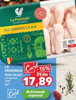 Kaufland LA PROVINCIA Aripi de pui Ofertă