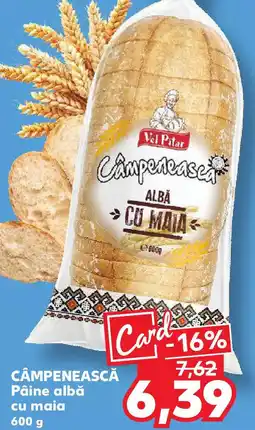 Kaufland CÂMPENEASCĂ Pâine albă cu maia Ofertă