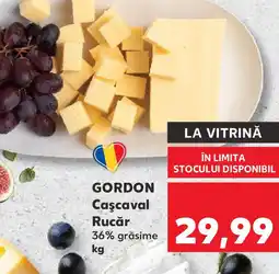 Kaufland GORDON Caşcaval Rucăr Ofertă