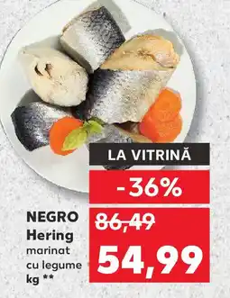 Kaufland NEGRO Hering marinat cu legume Ofertă