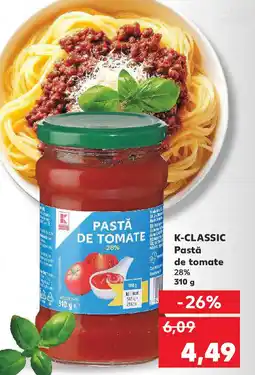 Kaufland K-CLASSIC Pastă de tomate Ofertă