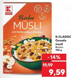 Kaufland K-CLASSIC Cereale musli Bircher Ofertă
