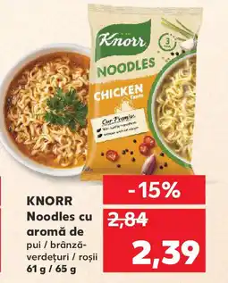 Kaufland KNORR Noodles cu aromă de pui / brânză- verdeţuri / roșii Ofertă