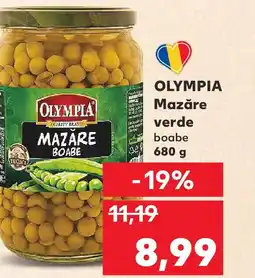 Kaufland OLYMPIA Mazăre verde boabe Ofertă