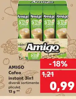 Kaufland AMIGO Cafea instant 3in1 Ofertă