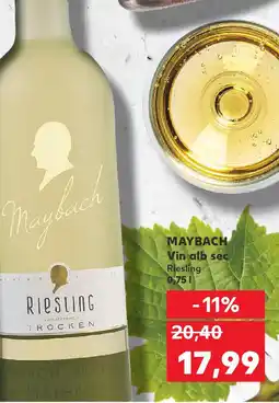 Kaufland MAYBACH Vin alb sec Riesling Ofertă