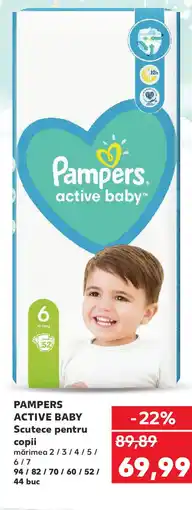 Kaufland PAMPERS ACTIVE BABY Scutece pentru copii Ofertă