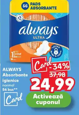 Kaufland ALWAYS Absorbante igienice normal Ofertă