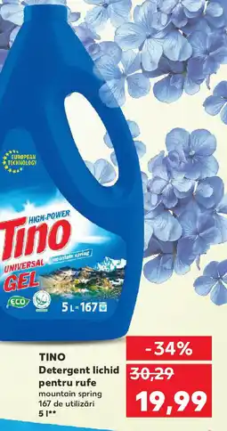 Kaufland TINO Detergent lichid pentru rufe Ofertă