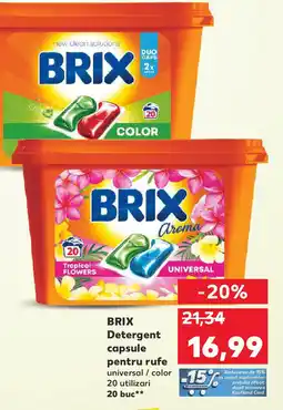 Kaufland BRIX Detergent capsule pentru rufe Ofertă