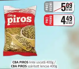 CBA CBA PIROS linte uscată Ofertă