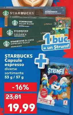 Kaufland STARBUCKS Capsule espresso Ofertă