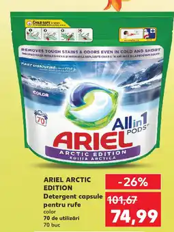 Kaufland ARIEL ARCTIC EDITION Detergent capsule pentru rufe Ofertă