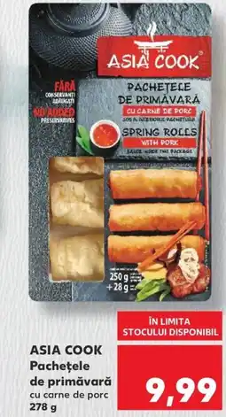 Kaufland ASIA COOK Pachetele de primăvară cu carne de porc Ofertă